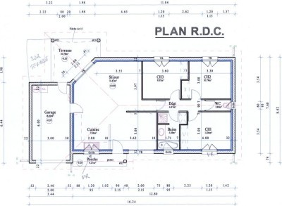 Cotation des schémas de constructions à Anlezy à Anlezy